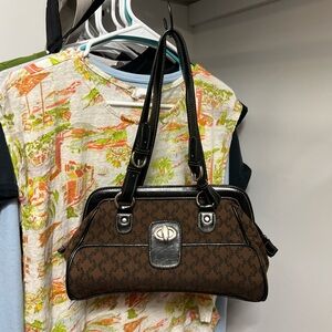 Brown Patterned Handbag